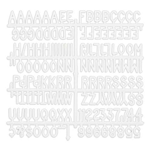 Image of Lusofie Felt Board Letters 3/4 Inch Letter Board Letters Plastic Letter Board Sign Multipurpose Message Board Letters with Letters Numbers and Symbols Only for Felt Letter Board 441Pcs (White)