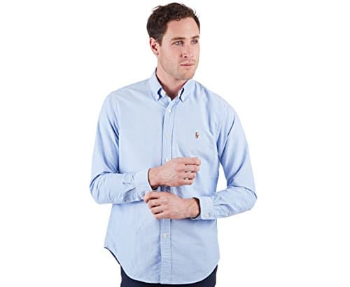 Image of Polo Ralph Lauren - Mens Oxford Shirt(s) - Longsleeve Luxury 100% Cotton - Plain or Pinstripe