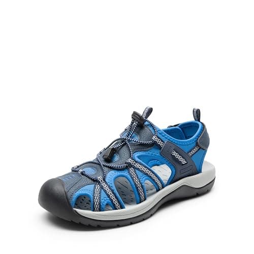 Image of DREAM PAIRS Men's Sandals Hiking Water Sport Athletic Beach Outdoor Comfortable Casual Closed Toe Summer Sandal Shoes,Size 7,Navy,DMUMST2505