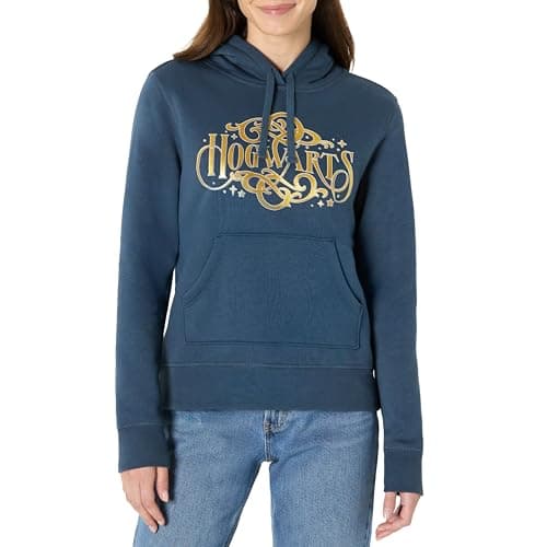 Image of Amazon Essentials Harry Potter - DC Comics - Looney Tunes Women's Fleece Sweater Hoodie Sweatshirts, Hogwarts, L