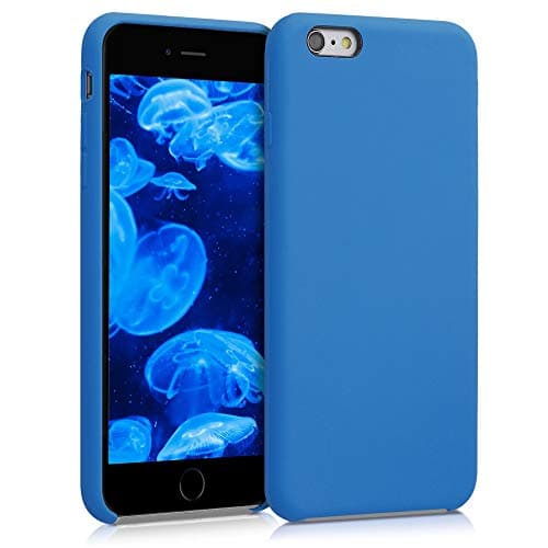 Image of kwmobile Case for Apple iPhone 6 Plus / 6S Plus Case - Soft Cover - Shockproof Silicone - Wireless Charging Sea Breeze