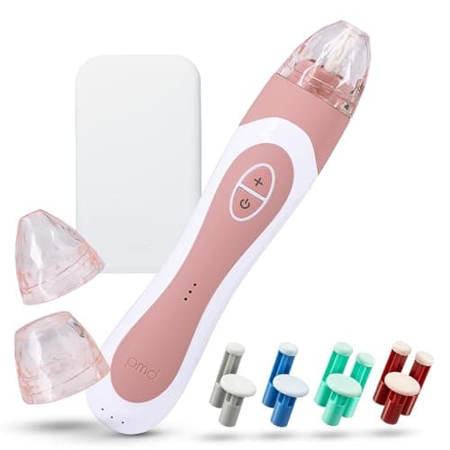Image of PMD Personal Microderm Elite Pro - At-Home Microdermabrasion Machine with Kit for Face & Body - Exfoliating Crystals and Vacuum Suction for Fresh and Radiant Skin - Three Speed and Suction Options