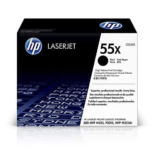 Image of HP CE255X 55X High Yield Original LaserJet Toner Cartridge, Black, Single Pack