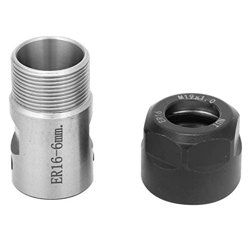 Image of Eminchu C20 ER16 40L Collet Block, Premium High Strength ER16 Collet Chuck Holder, Spindle Motor Shaft Clamping Tool with Spiral Linear Thread, Ideal for Lathes, Drilling, Milling & Boring (16MM)