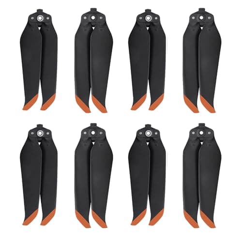 Image of Tosiicop 4 Pairs Mavic Air 2 Propellers Replacement Prop Blades Low Noise Quick-Release 7328 Wings for DJI Mavic Air 2 Drone Accessories Orange Tips