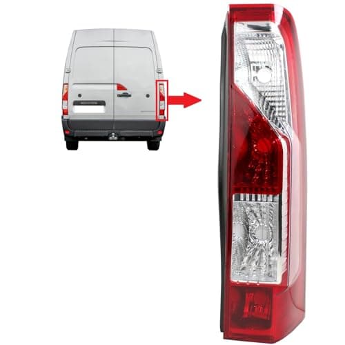 Image of BIAREN Rear Right Tail Light Lamp Lens For Renault Master Mk3 Vauxhall Opel Movano B Nissan NV400 265500023R 93197461 4419379 2655000Q0F