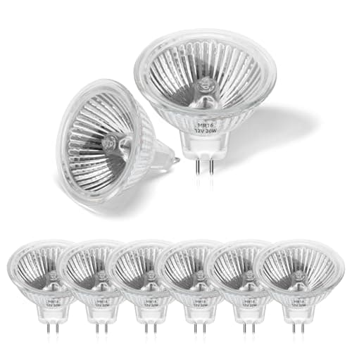 Image of Morotty 8 Pack MR16 Halogen Light Bulbs 20W 12V, GU5.3 Halogen Spotlight Bulbs for Ceiling Light, Recessed Lighting, Exhibition Lighting, Landscape Lighting