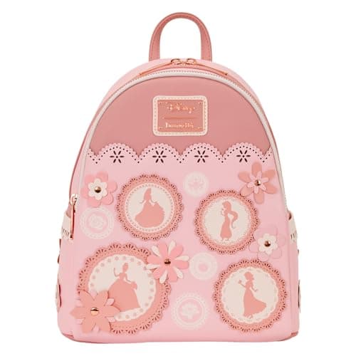 Image of Loungefly Disney Princess Stained Glass Mini Backpack