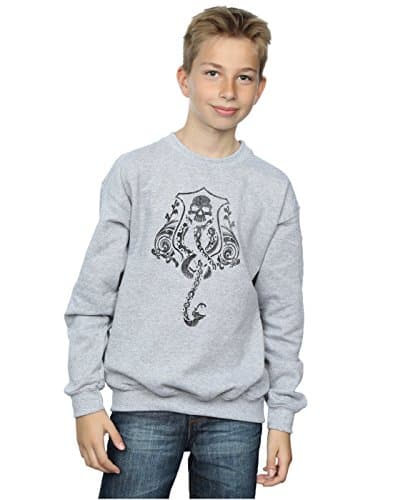 Image of Harry Potter Boys Dark Mark Crest Sweatshirt 9-11 Years Sport Grey