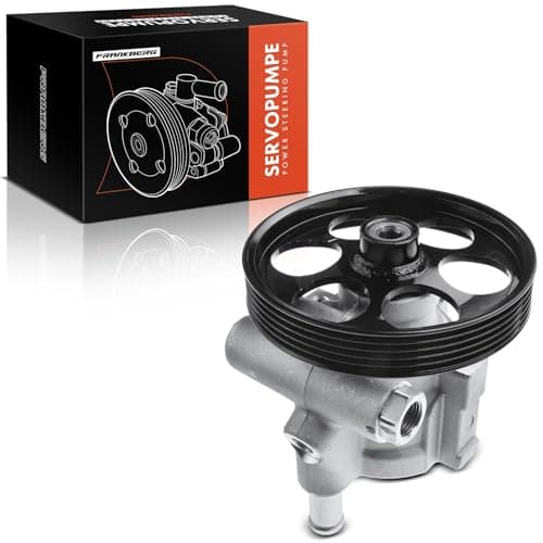 Image of Frankberg Power Steering Pump Steering System Hydraulic Pump Compatible with Interstar X70 2.5L 2002-2010 Primastar X83 2.5L 2003-2014 Vivaro J7 F7 2.5L 2003-2014 Diesel Replace #8200024778