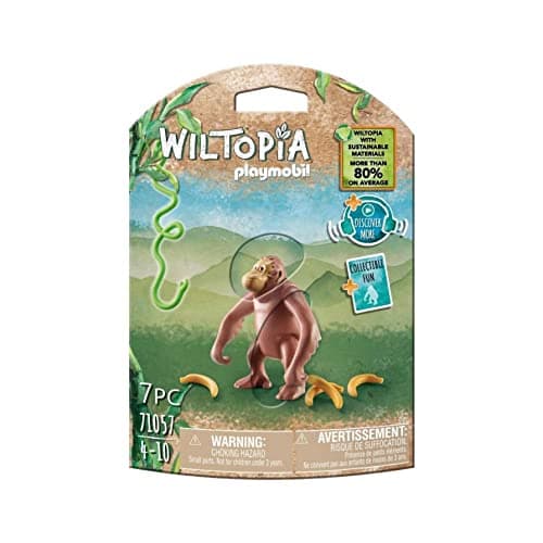 Image of Playmobil 71057 Wiltopia Orangutan, Animal Toy, Sustainable Toys, Fun Imaginative Role-Play, PlaySets Suitable for Children Ages 4+