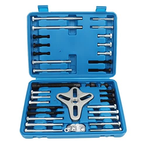 Image of Zohisin 54Pcs Steering Wheel Puller Kit Harmonic Balancer Puller Grip Set with Lock Plate Installer for Safe Removal of Crankshaft Pulleys Flywheels and Gears on Cars Trucks SUVs and Small