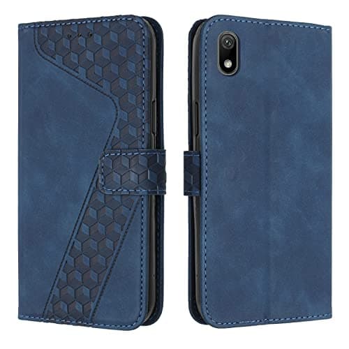 Image of OKZone Compatible With Huawei Y5 2019/Honor 8S Case, Wallet Case PU Leather with Card holder Magnetic Shockproof Protect Flip Cover Bookstyle Phone Cases Cover for Huawei Y5 2019/Honor 8S (Blue)