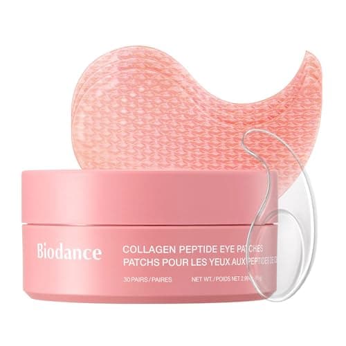 Image of BIODANCE Collagen Peptide Eye Patches, Anti Wrinkle Patches for Face & Smile Line Patches, Under Eye Mask for Fine Lines, Eye Bags & Wrinkles, Korean Skin Care (60 Count)