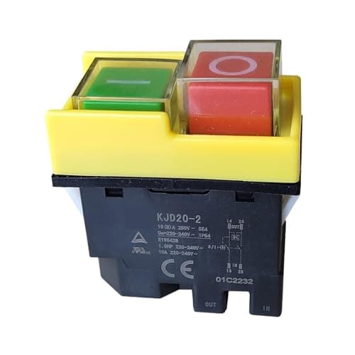 Image of CJKXPZMH Waterproof Push Button Switch with Power-cut and Under Voltage Protection 10(8) A AC120V/250V KJD20-2(220V)