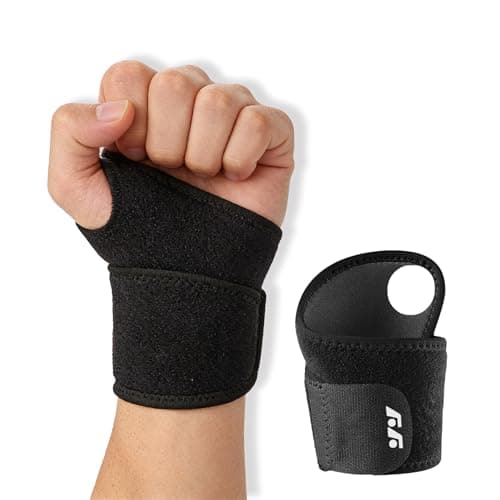 Image of Ovyuzhen Wrist Compression Strap and Support Wrist Brace Sport Unisex One Size Adjustable for Fitness, Weightlifting, Tendonitis, Carpal Tunnel Arthritis, Wrist Pain Relief