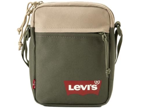 Image of Levi's Men's Mini Crossbody Solid (Red Batwing) Cross Bag, Army Green, One Size