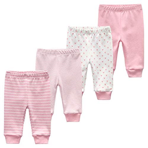 Image of MAMIMAKA Baby Clothes Baby Trousers Newborn Baby Boy Trousers Girl 4-Pack