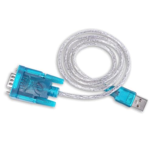 Image of USB to Serial Adapter, 9 Pin RS232 DB9 Female Converter Cable, USB to RS232 Serial Cable Adapter for Printers, Servers, and Legacy Devices, Compatible with Windows and Mac, 0.8m Length (BLUE)