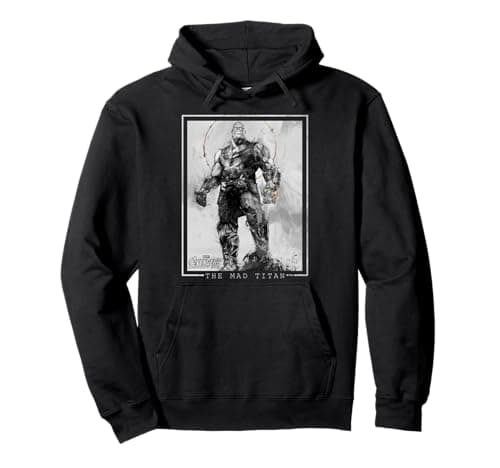 Image of Marvel Avengers Infinity War Thanos Sketch Graphic Hoodie