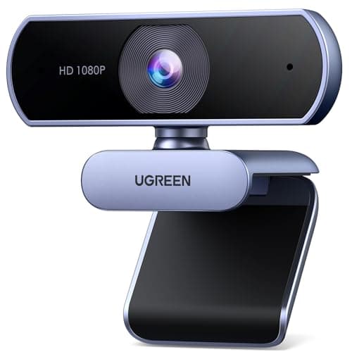 Image of UGREEN 4K/30fps Webcam for PC, Full HD Webcam for Laptop, Clear Stereo Audio Microphone, Auto Light Correction, 70° View Web Cam USB Camera for Live Streaming, Video Calling, Conferences