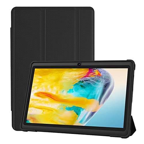 Image of PRITOM 7 inch Tablets Android 13,32 GB, (Expandable 128GB),3500 Mah, Tablet PC, Bluetooth,Dual Camera,WiFi, Portable Tablet PC with Black Case