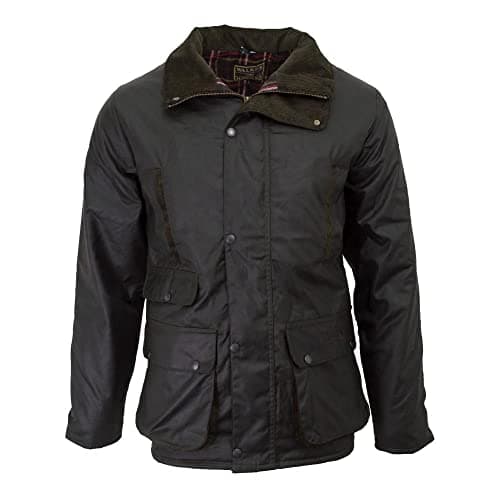 Image of WALKER AND HAWKES - Men's Wax Hawthorn Jacket - Olive - Large