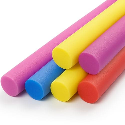 Image of Laeto Foam Pool Noodle – Durable Swim Noodles for Adults & Kids | Floating Foam Sticks for Exercise & Fun | Pack of 2 or More – Assorted Colors (1 Chosen at Random)