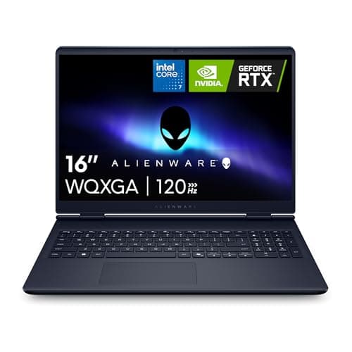 Image of Alienware 16 Aurora Gaming Laptop AC16250-16" WQXGA 120Hz Display, Intel Core 7-240H Processor, 16GB DDR5 RAM, 1TB SSD, NVIDIA GeForce RTX 5050 8GB Graphics, Windows 11 Home, Onsite Service - Blue