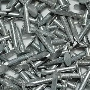 Image of Galvanized Felt Clout Nails 13mm, 15mm, 20mm, 25mm Large Head Roofing Nails for Felt, Shed, Cabin, Pavilion Installation Rust Resistant Outdoor & Indoor Use Pack of 200 (Mixed)