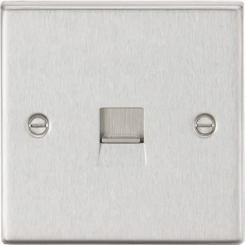 Image of Knightsbridge CS73BC Telephone Master Outlet, Square Edge Brushed Chrome