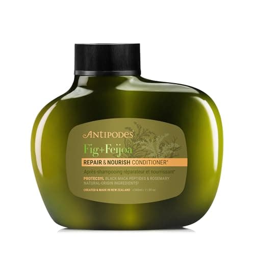 Image of Antipodes Fig & Feijoa Repair & Nourish Conditioner | Natural Silicone-Free Conditioner with PROTECSYL Peptides, Avocado Oil & Harakeke Flax | For Dry, Damaged or Colour-Treated Hair | 340ml