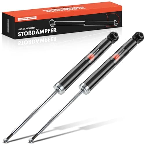 Image of Frankberg 2x Shock Absorber Strut Rear Left Right 583mm Gas pressure Compatible with Exeo ST 3R5 A4 Avant 8ED A4 8EC Exeo 3R2 Replace# 8E0513036T, 8E0513036C