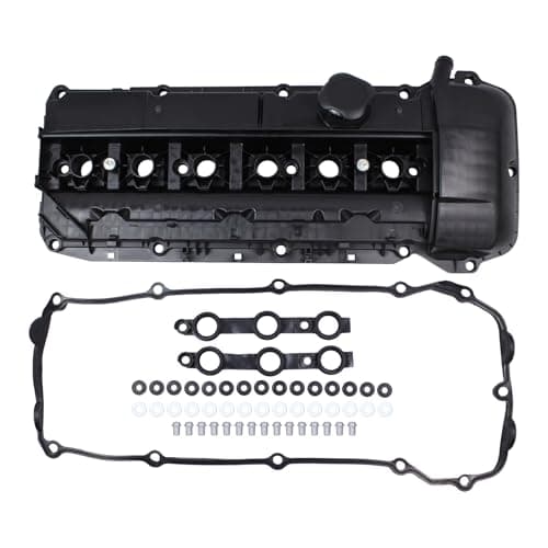 Image of HouYeen Cylinder Head Valve Rocker Cover with Seal for B-M-W 3 5 7 Series E46 E39 E60 E61 E65 E66 E67 X3 E83 X5 E53 Z4 E85 2000-2010 Petrol