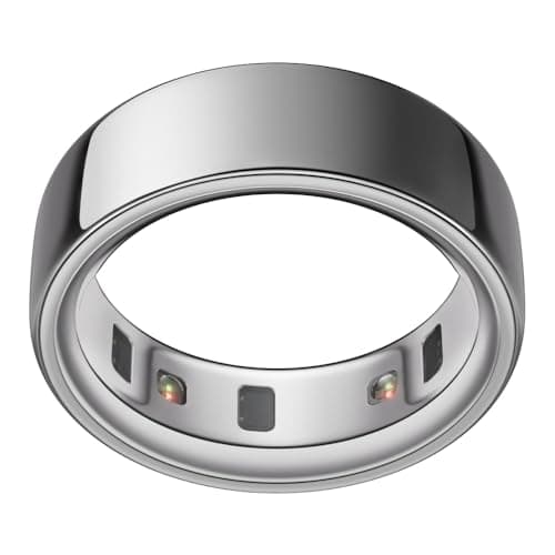 Image of OURA Ring 4 - Silver - Size 8 - Smart Ring | Sleep Tracking Wearable - Heart Rate - Fitness Tracker - Up to 8 Days Battery Life