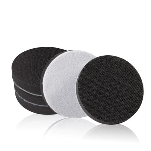 Image of LEONTOOL 5 Pack 3 Inch Hook and Loop Soft Foam Buffering Pad, Sponge Cushion Buffer Backing Pad No Hole, 75 mm for Sanding Pad