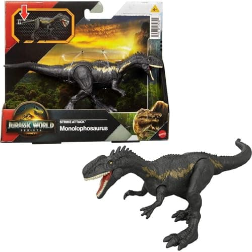 Image of Jurassic World Rebirth Strike Attack Monolophosaurus Action Figure