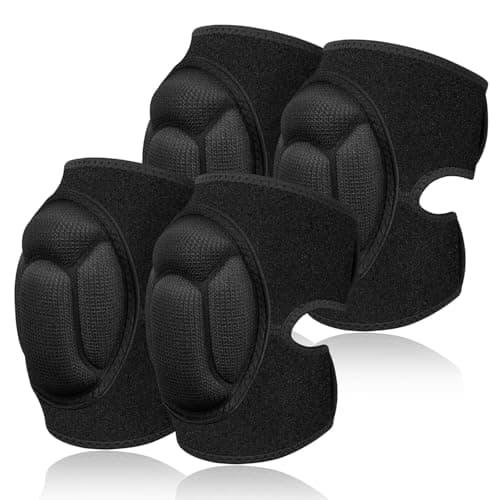 Image of flintronic 2 Pair Knee Pads Work, 20MM Thick Knee Pads Gardening, Anti-Slip Collision Avoidance Knee Sleeve for House Cleaning, Construction, Flooring, Garden(M)