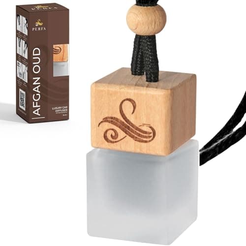 Image of Afgan Oud Car Air Freshener for Men with Vent Clip | Automotive Air Freshener with Afgan Oud Fragrance | Odour Eliminating Car Air Fresheners by Perfa