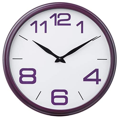 Image of Premier Housewares Wall Clock - Purple