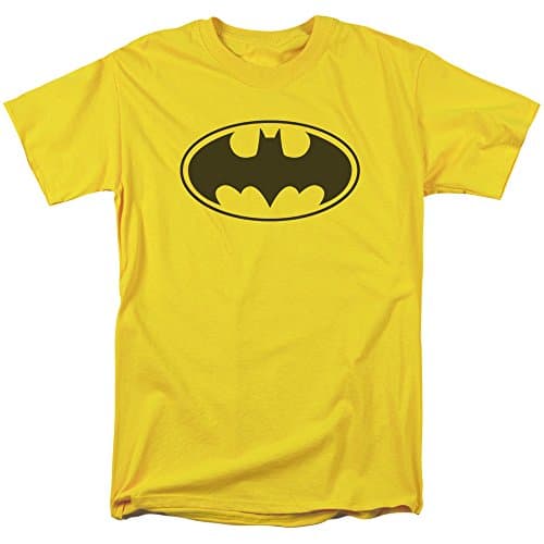 Image of DC Comics Men's Batman Dynamic Duo Graphic T-Shirt, Yellow, S