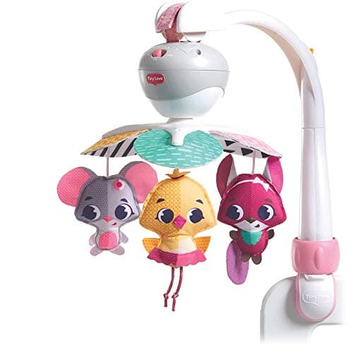 Image of Tiny Love Take-Along Mobile 3-in-1 Baby Music Mobile 0+ Months for Crib Playpen or Stroller, Multifunctional with 3 Mounts, 5 Melodies, 30 Minutes Continuous Music, Tiny Princess Tales