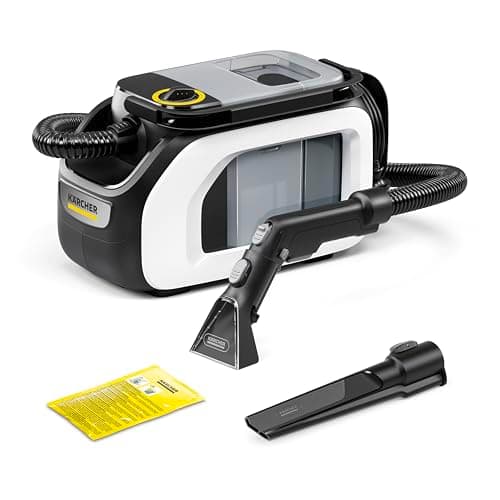 Image of Kärcher SE 3 Compact Spot Cleaner, power: 500 W, fresh water tank: 1.7 l, area: 2.76 m2, weight: 4.1 kg, spray suction hose, upholstery spray extraction nozzle and crevice nozzle