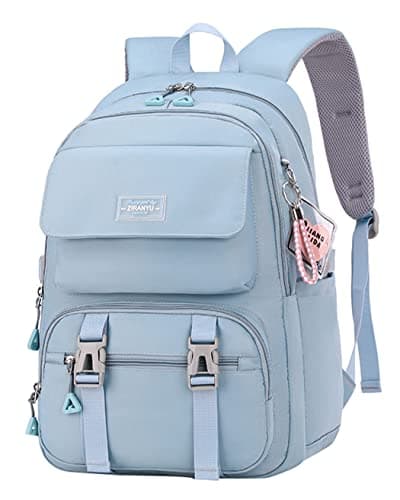 Image of SellerFun Teen Girls Casual Backpack High Middle School Daypack Women Daily Travel Laptop Bag(B Blue,29 Liters)