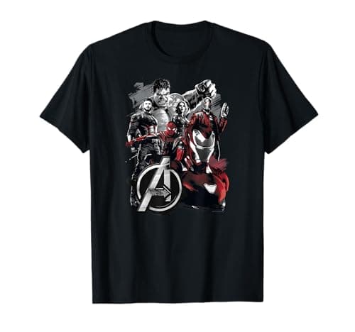 Image of Marvel Infinity War Avengers Grunge Logo T-Shirt
