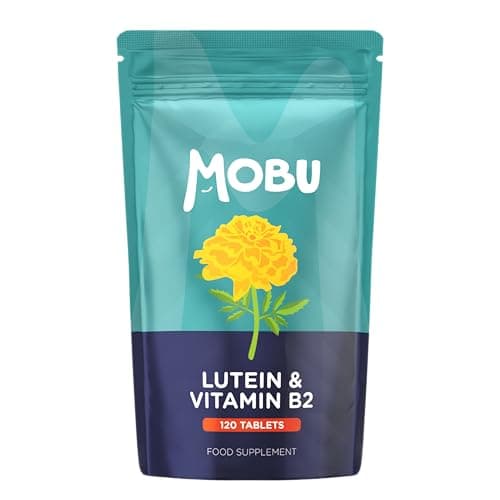 Image of Lutein 50mg and Vitamin B2 | 120 Tablets | Vision Support | Eye Care Supplement | Eye Vitamins | Vegan GMP Approved | MOBU UK