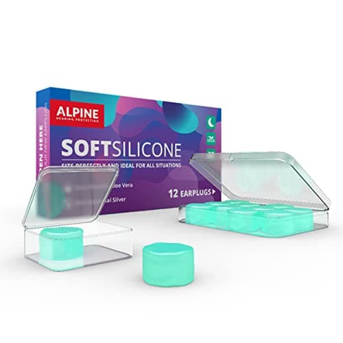 Image of Alpine SoftSilicone Mouldable Silicone Putty Ear Plugs - Noise Reducing Earplugs for Sleeping, Swimming, & Concentrating - Comfortable Snoring Solution - 28dB Attenuation - 12 Pack Silicone Ear Plugs