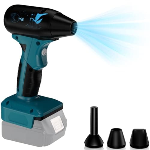 Image of for Makita 18V Li-ion Lithium Battery Powered Jet Dry Blower, 130000RPM Compressed Air Duster, 4 Gear Adjustable Air Duster, Jet Fan Mini Air Blower for Garden, Car, Computer, Keyboard(No Battery)