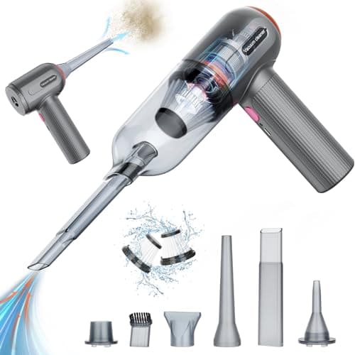 Image of Handheld Vacuum Cordless, 9000Pa Powerful Car Vacuum Cleaner, Rechargeable Portable Lightweight Mini Vacuum Cleaner, USB Car Vacuum Cleaner Car Cleaner for Pet Hair, Car, Home, Office, Kitchen