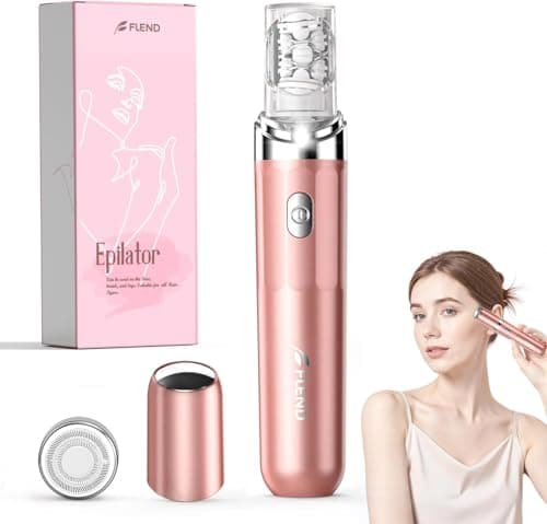 Image of Facial Hair Remover for Women, 2-in-1 Epilator for Women with LED Light USB Rechargeable Portable Electric Epilators Painless Lady Shavers for Face, Lip, Chin, Leg, Arms, Bikini (Pink)
